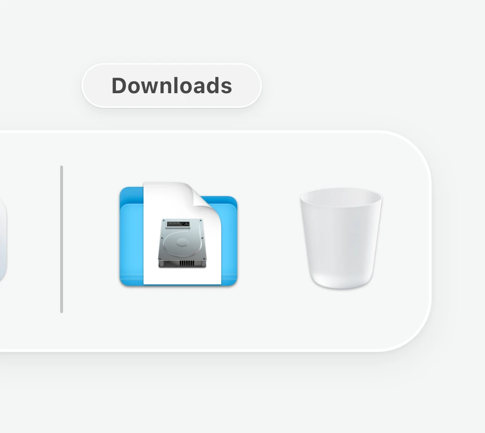The Codz disk image in the Downloads stack in the Dock